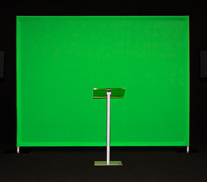 Green Screen Behind Podium