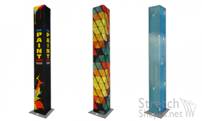 Printed Branded Totems For Stage Design Sleeve Stretch Dye Sub Sublimation
