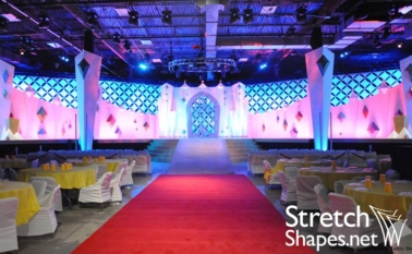 Tension Fabric Tiles stretch backdrop stage