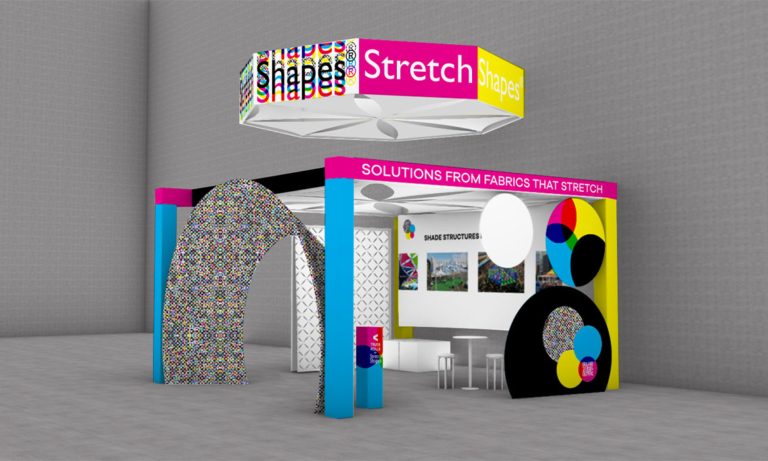 colorful trade show booth design