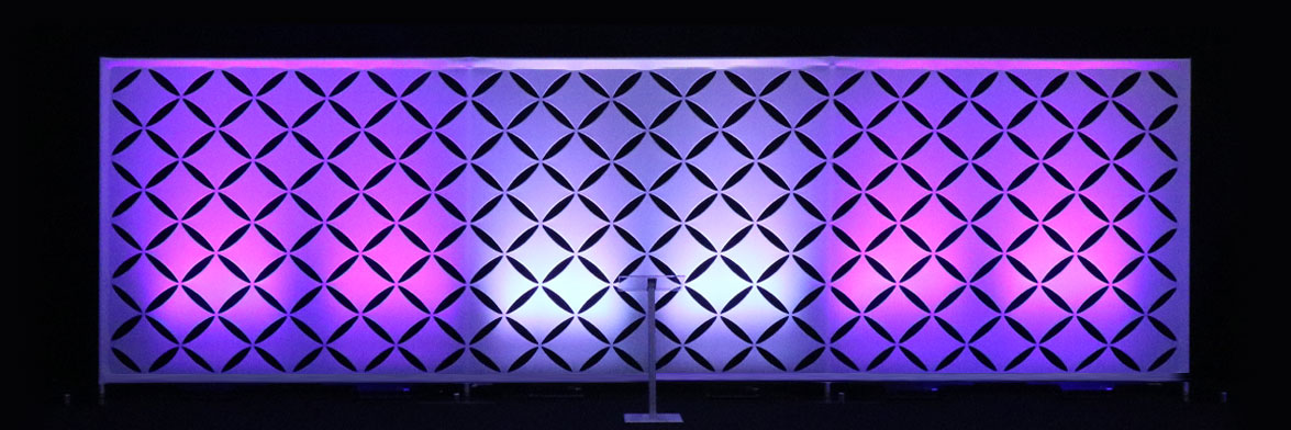 Purple Lighted Backdrop