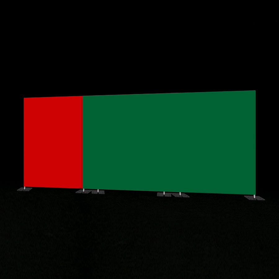 Red And Green Fabric Wall Stage Backdrops