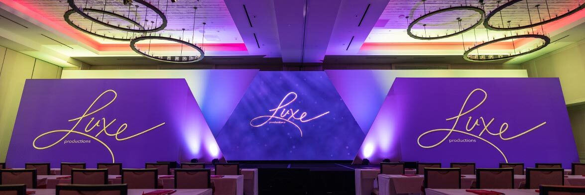 lux productions borderless projection screens showing custom sizes